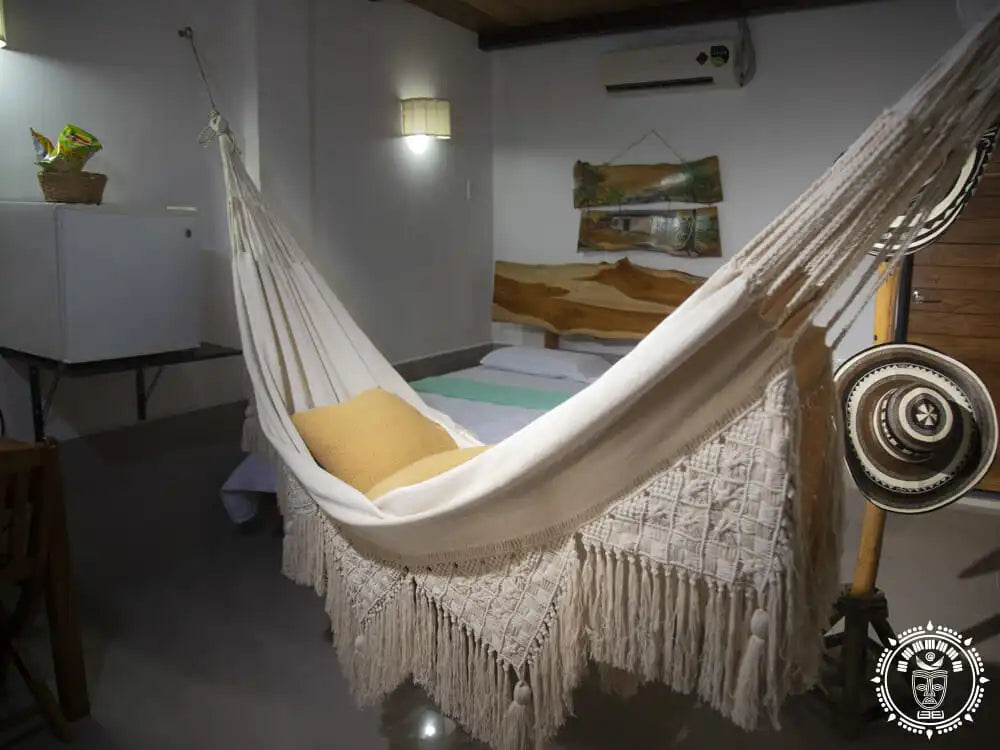 hamac l macrame ecru 1